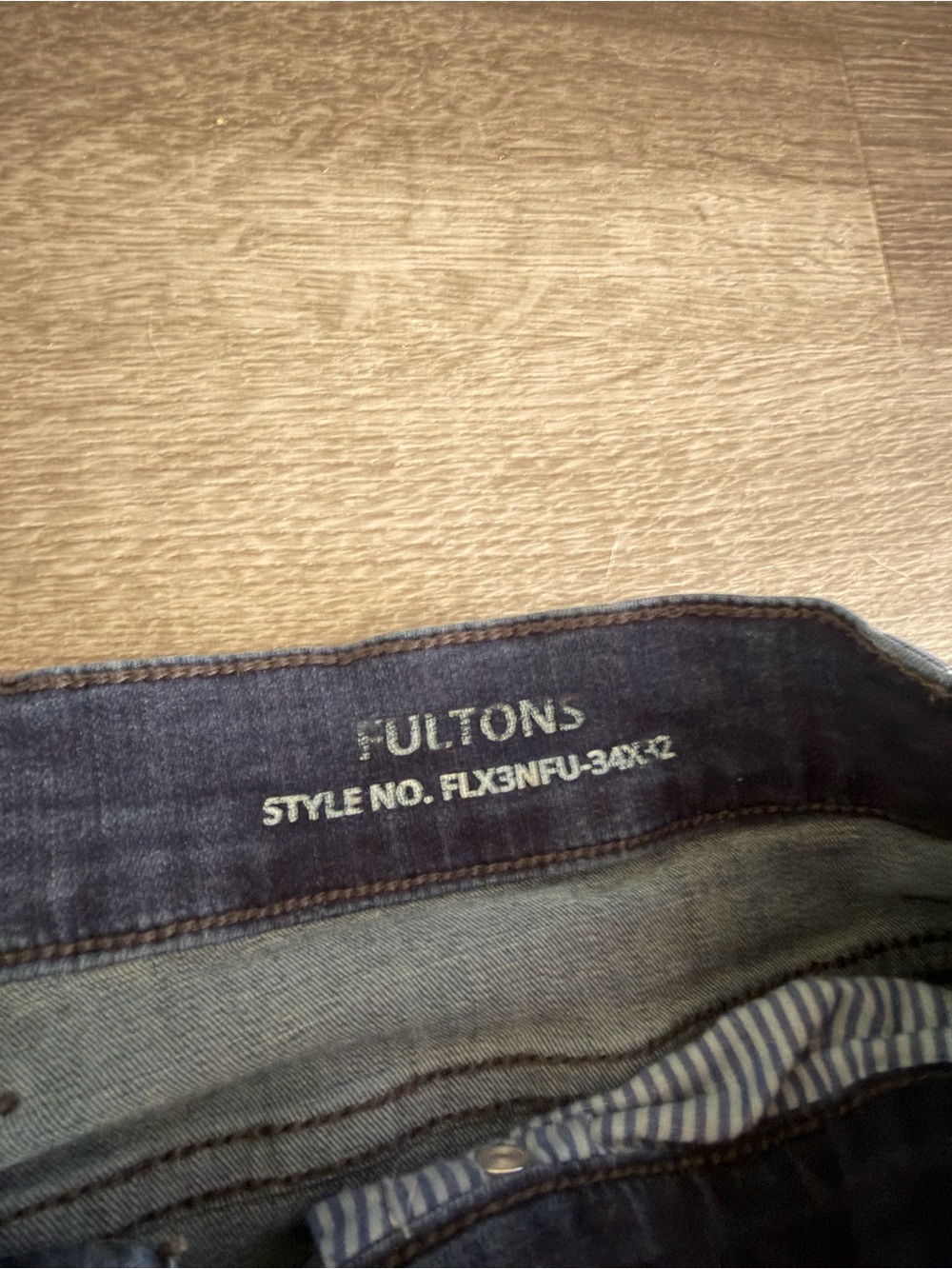 Mugsy Men’s Fulton Dark Blue Jeans 34x32 - Picture 4 of 4